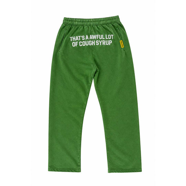 Awful Lot of Cough Syrup Slime Green Sweatpants by Awful Lot of Cough Syrup - NWAHYPE No.1 for streetwear Pants in USA