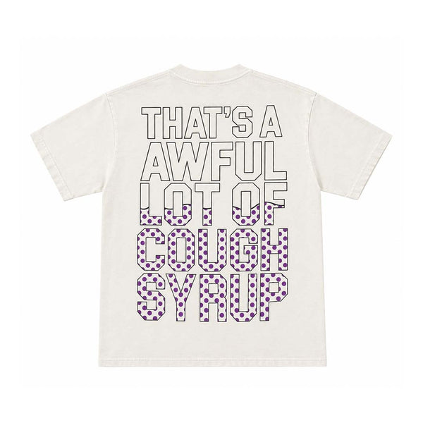 Awful Lot of Cough Syrup Soda Bottle Tee White by Awful Lot of Cough Syrup - NWAHYPE No.1 for streetwear T-Shirts in USA