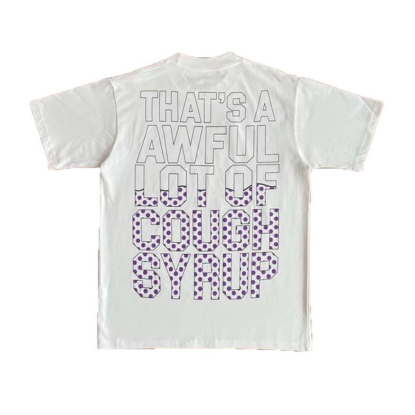 Awful Lot of Cough Syrup Soda Bottle Tee White by Awful Lot of Cough Syrup - NWAHYPE No.1 for streetwear T-Shirts in USA