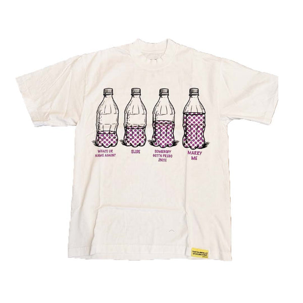 Awful Lot of Cough Syrup Soda Bottle Tee White by Awful Lot of Cough Syrup - NWAHYPE No.1 for streetwear T-Shirts in USA