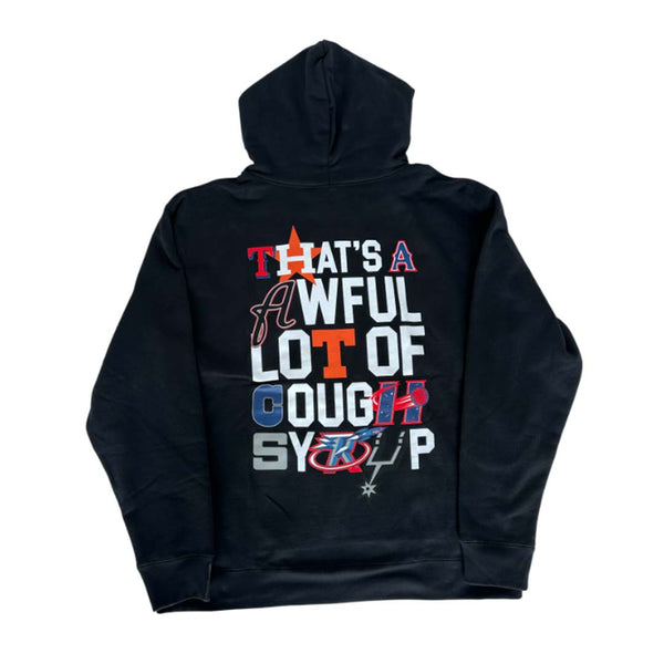 Awful Lot of Cough Syrup Sports Logo Hoodie Black by Awful Lot of Cough Syrup - NWAHYPE No.1 for streetwear Hoodies in USA