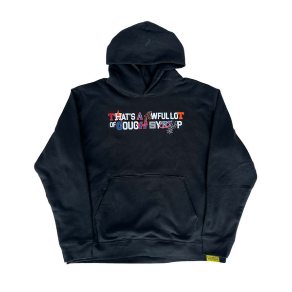 Awful Lot of Cough Syrup Sports Logo Hoodie Black by Awful Lot of Cough Syrup - NWAHYPE No.1 for streetwear Hoodies in USA