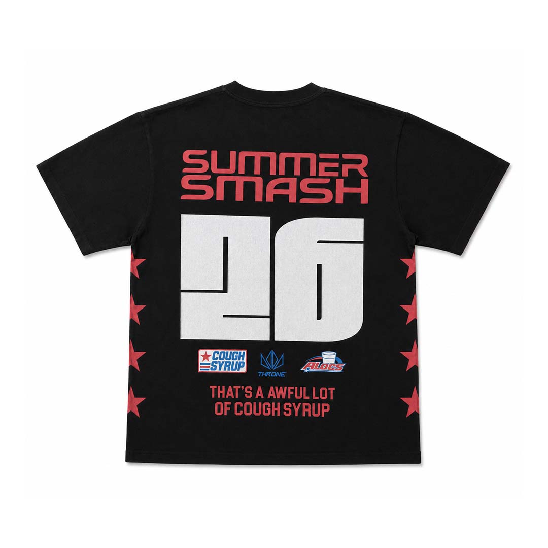Awful Lot of Cough Syrup Summer Smash Black Tee by Awful Lot of Cough Syrup - NWAHYPE No.1 for streetwear T-Shirts in USA