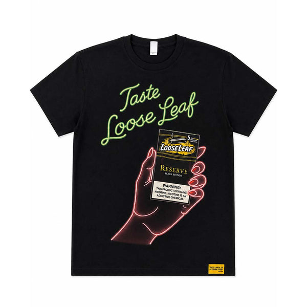 Awful Lot of Cough Syrup Taste Loose Leaf Black Tee by Awful Lot of Cough Syrup - NWAHYPE No.1 for streetwear T-Shirts in USA