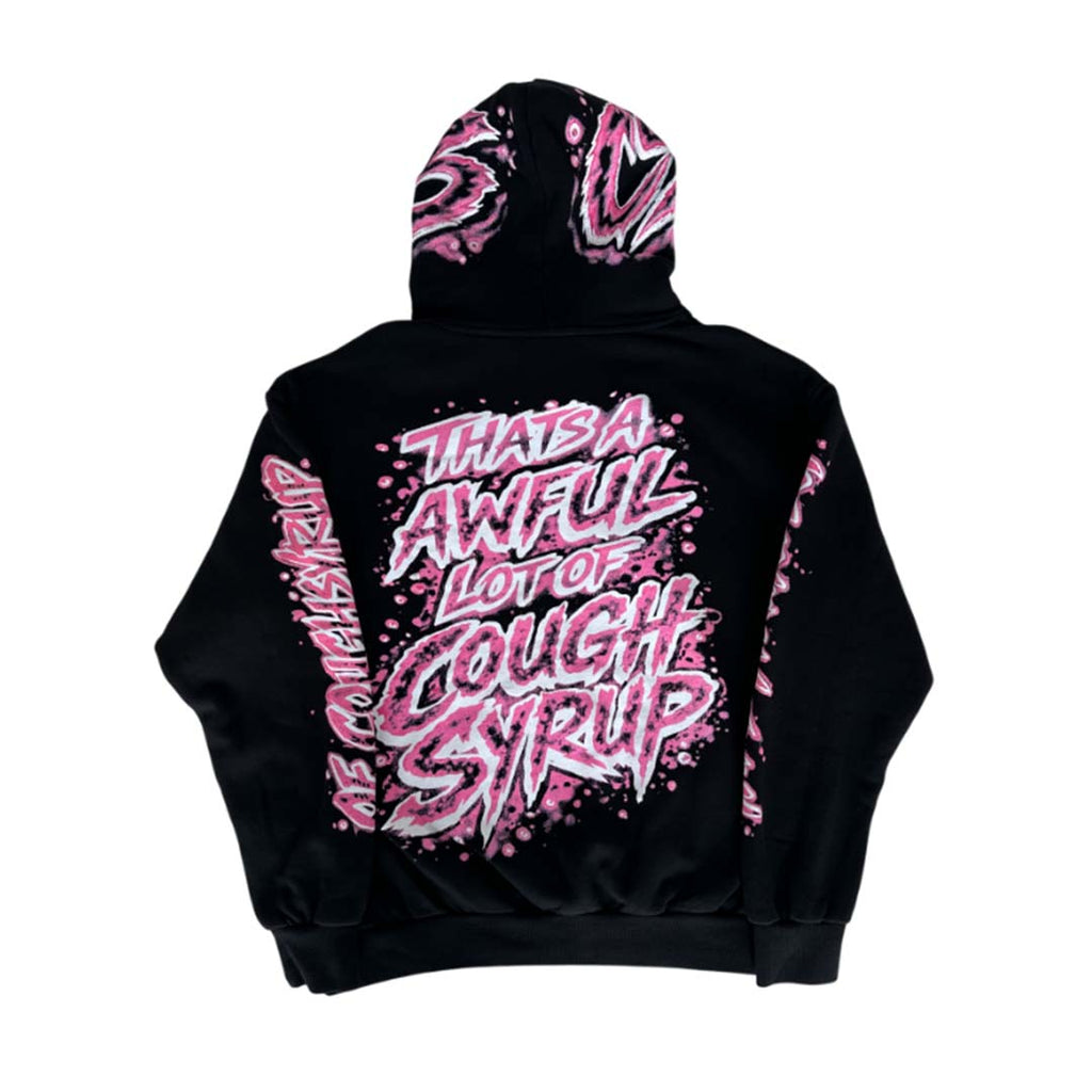 Awful Lot of Cough Syrup Valentines Black Hoodie by Awful Lot of Cough Syrup - NWAHYPE No.1 for streetwear Hoodies in USA