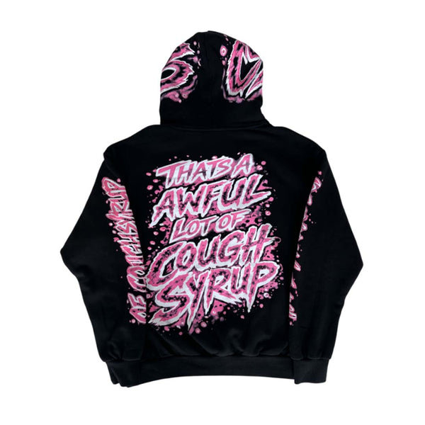 Awful Lot of Cough Syrup Valentines Black Hoodie by Awful Lot of Cough Syrup - NWAHYPE No.1 for streetwear Hoodies in USA
