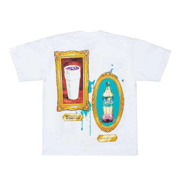 Awful Lot of Cough Syrup Wall of Drank Tee White by Awful Lot of Cough Syrup - NWAHYPE No.1 for streetwear T-Shirts in USA