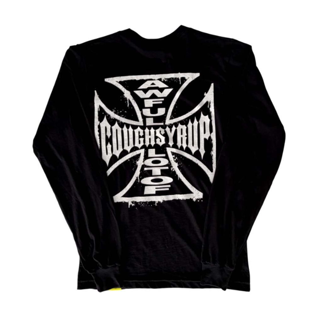 Awful Lot of Cough Syrup West Coast Choppers Long Sleeve Black Tee by Awful Lot of Cough Syrup - NWAHYPE No.1 for streetwear T-Shirts in USA