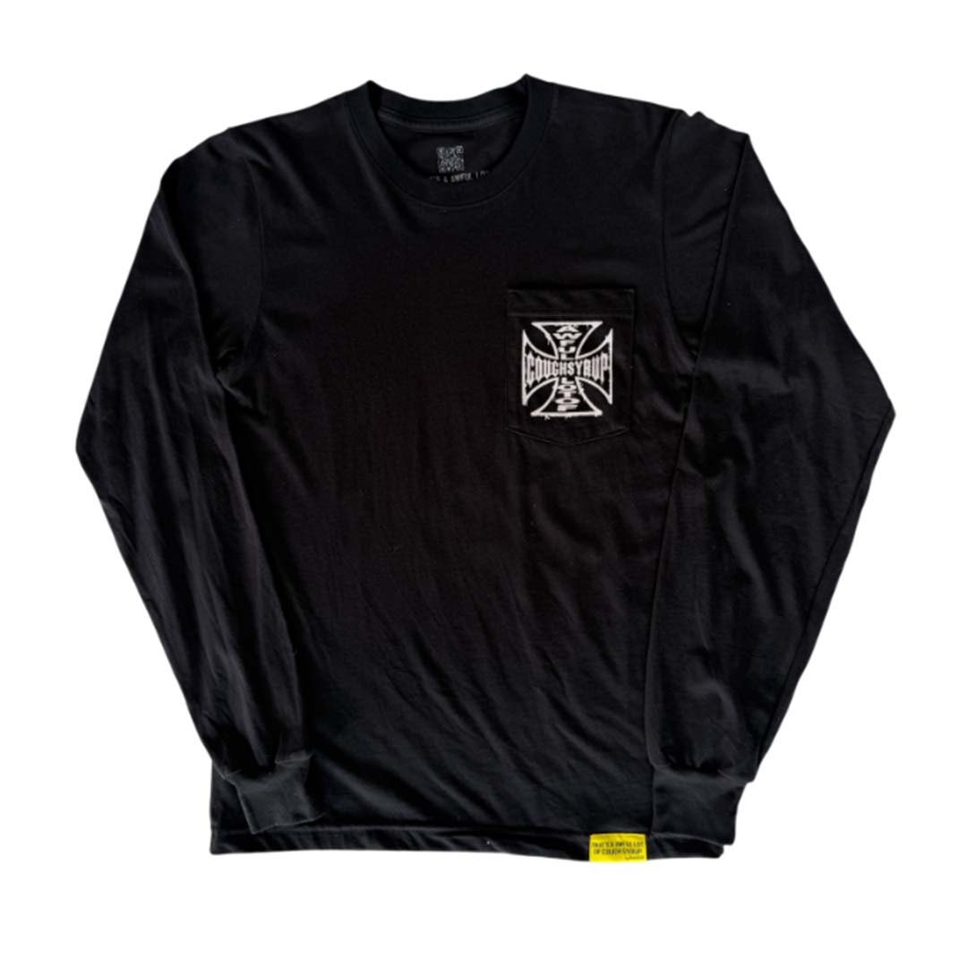 Awful Lot of Cough Syrup West Coast Choppers Long Sleeve Black Tee by Awful Lot of Cough Syrup - NWAHYPE No.1 for streetwear T-Shirts in USA