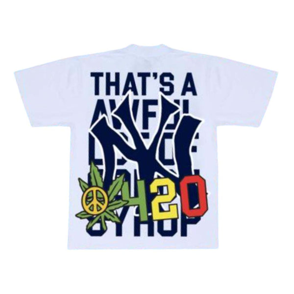 Awful Lot of Cough Syrup White NYC 4/20 Tee by Awful Lot of Cough Syrup - NWAHYPE No.1 for streetwear T-Shirts in USA