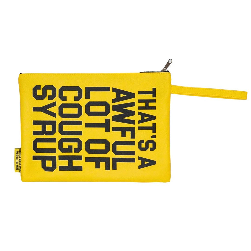 Awful Lot of Cough Syrup Yellow Money Bag by Awful Lot of Cough Syrup - NWAHYPE No.1 for streetwear Accessories in USA