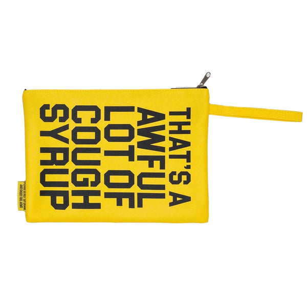 Awful Lot of Cough Syrup Yellow Money Bag by Awful Lot of Cough Syrup - NWAHYPE No.1 for streetwear Accessories in USA