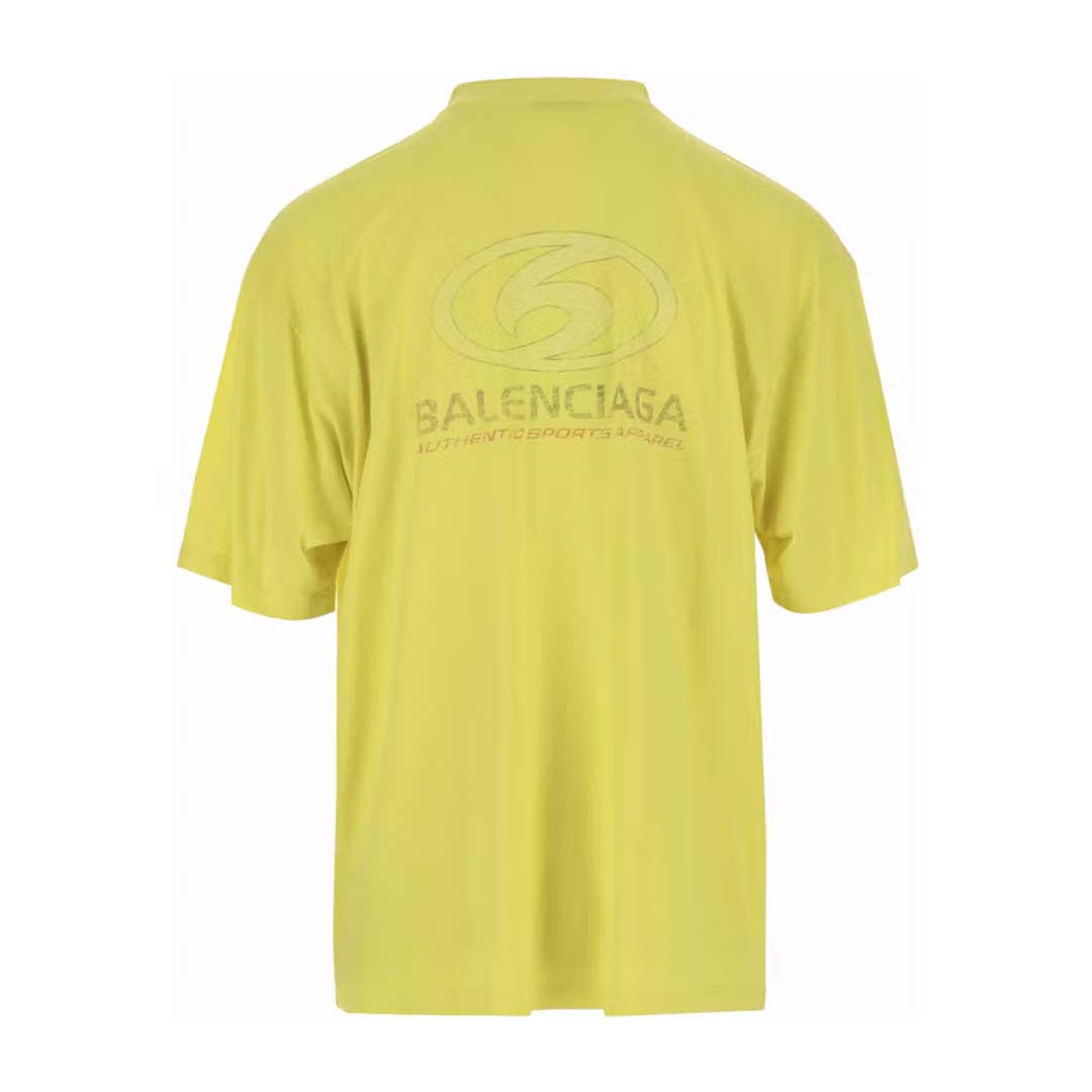 Balenciaga Surfer Vintage Tee Yellow White by Balenciaga - NWAHYPE No.1 for streetwear T-Shirts in USA