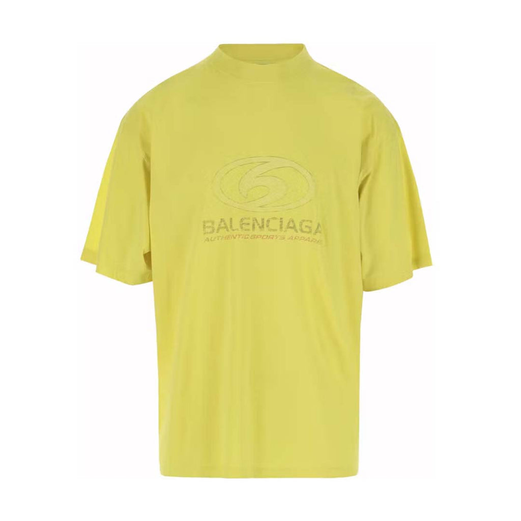 Balenciaga Surfer Vintage Tee Yellow White by Balenciaga - NWAHYPE No.1 for streetwear T-Shirts in USA