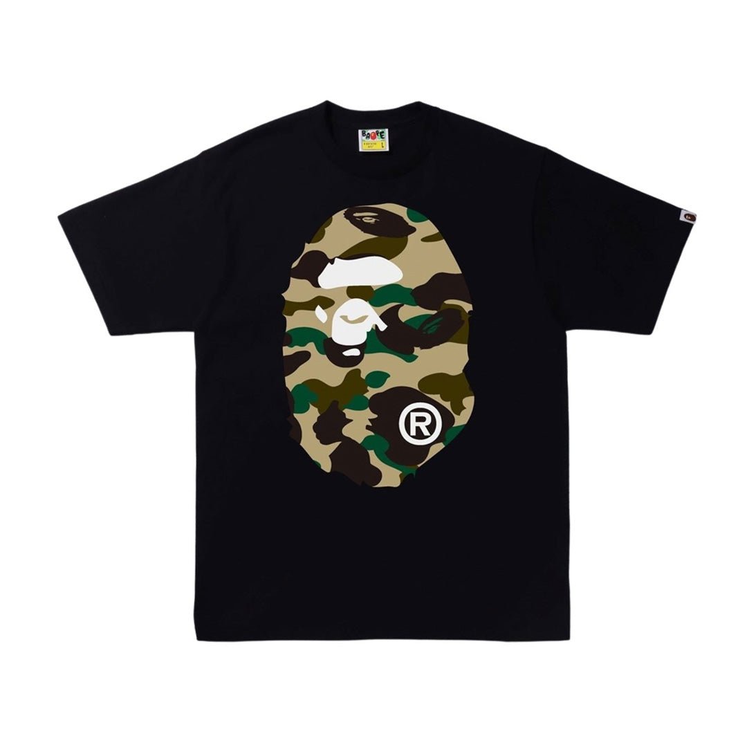 BAPE 1st Camo Big Ape Head Tee Black Yellow by Bape - NWAHype 1 for streetwear T-Shirts in USA
