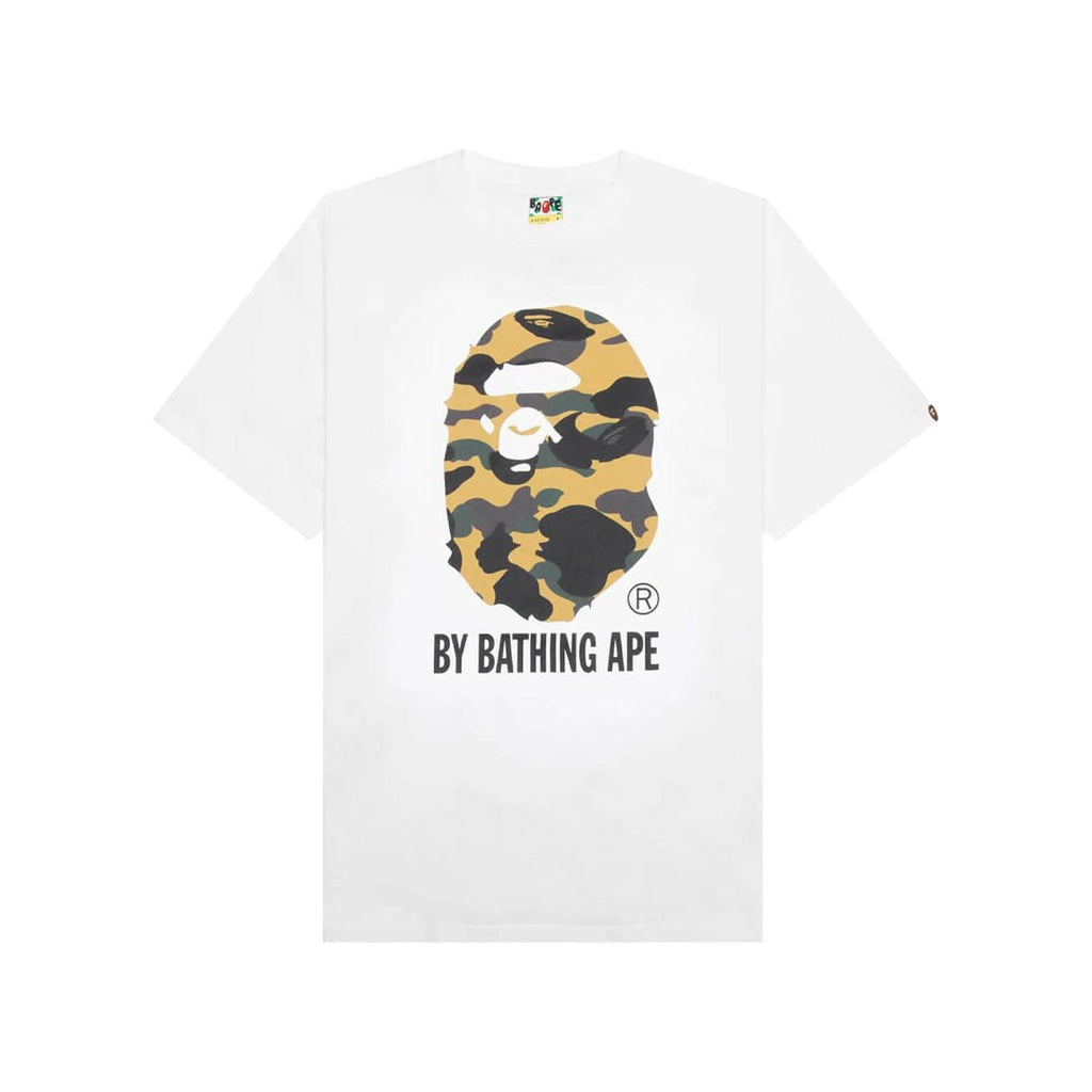 BAPE 1st Camo by Bathing Ape Tee 'White/Yellow' by Bape - NWAHYPE No.1 for streetwear T-Shirts in USA