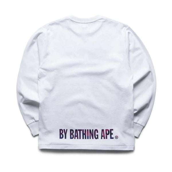 Bape A Bathing Ape Face Sta Long Sleeve Tee White Purple Camo by Bape - NWAHYPE No.1 for streetwear T-Shirts in USA