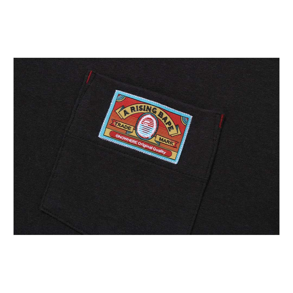 BAPE A Rising Ape Pocket Tee Black by Bape - NWAHYPE No.1 for streetwear T-Shirts in USA