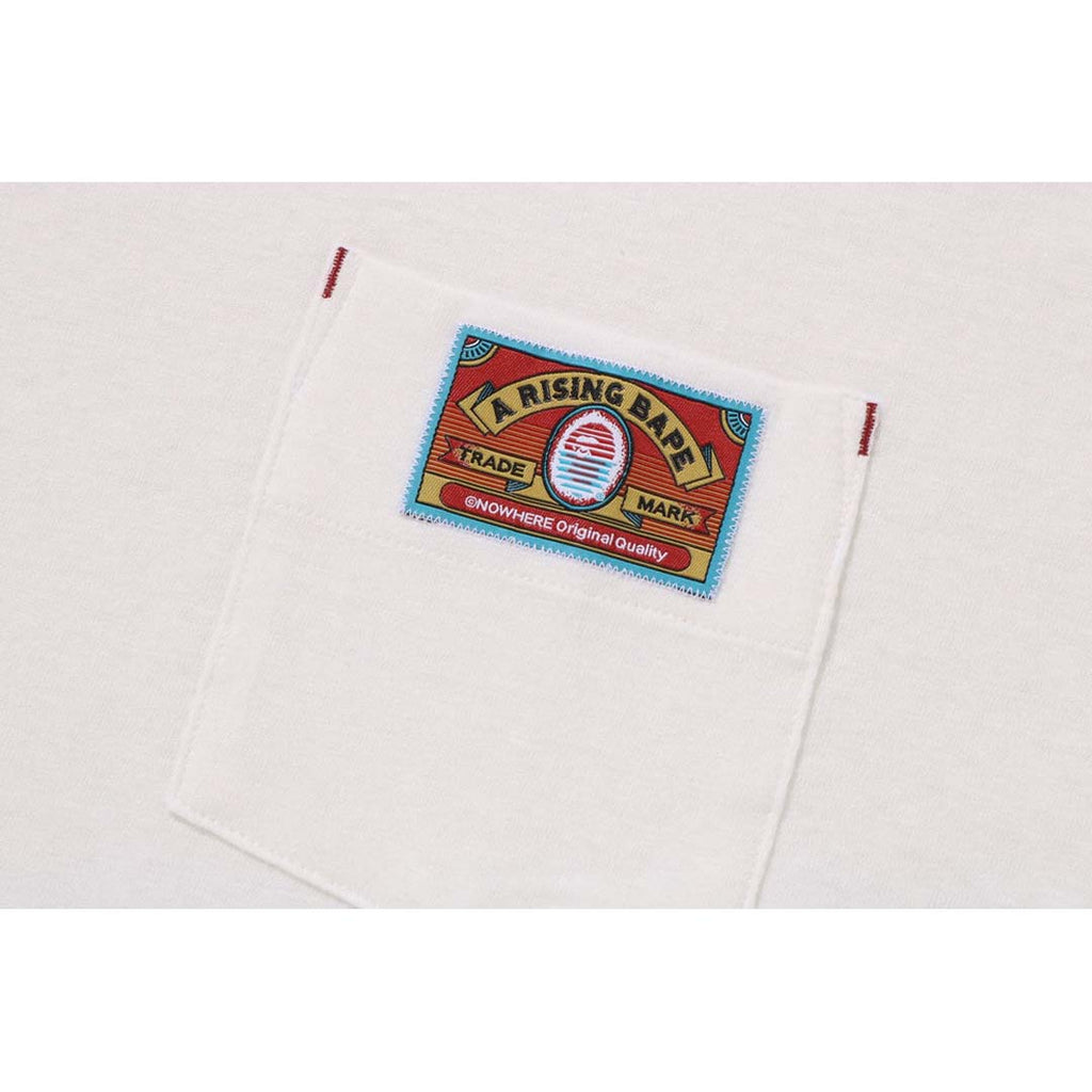 BAPE A Rising Ape Pocket Tee White by Bape - NWAHYPE No.1 for streetwear T-Shirts in USA