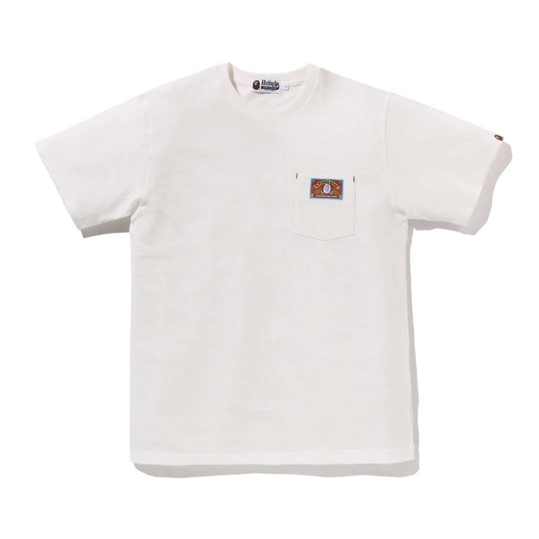 BAPE A Rising Ape Pocket Tee White by Bape - NWAHYPE No.1 for streetwear T-Shirts in USA