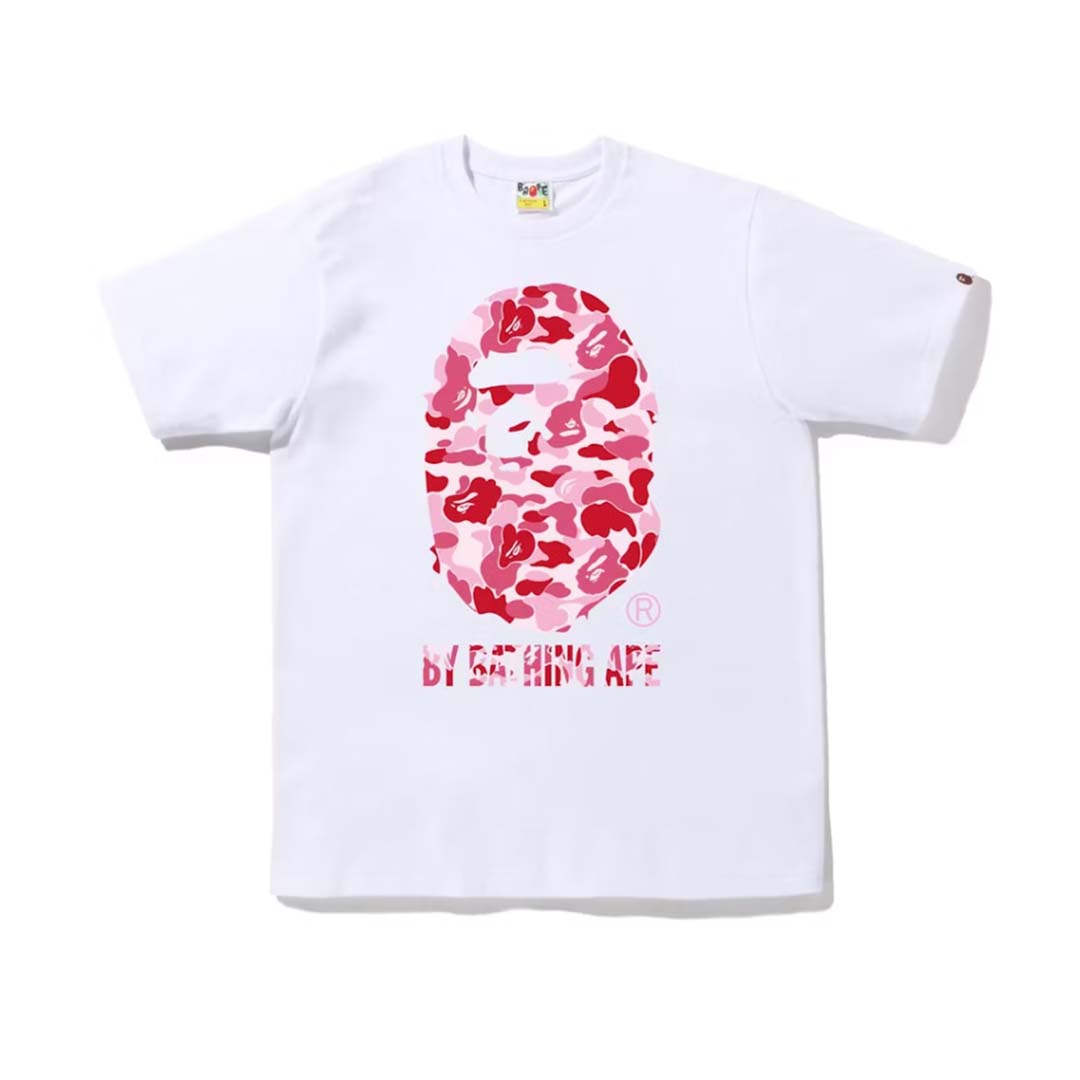 BAPE ABC Camo By Bathing Ape TeeWhite/Pink by Bape - NWAHype No.1 for streetwear T-Shirts in USA
