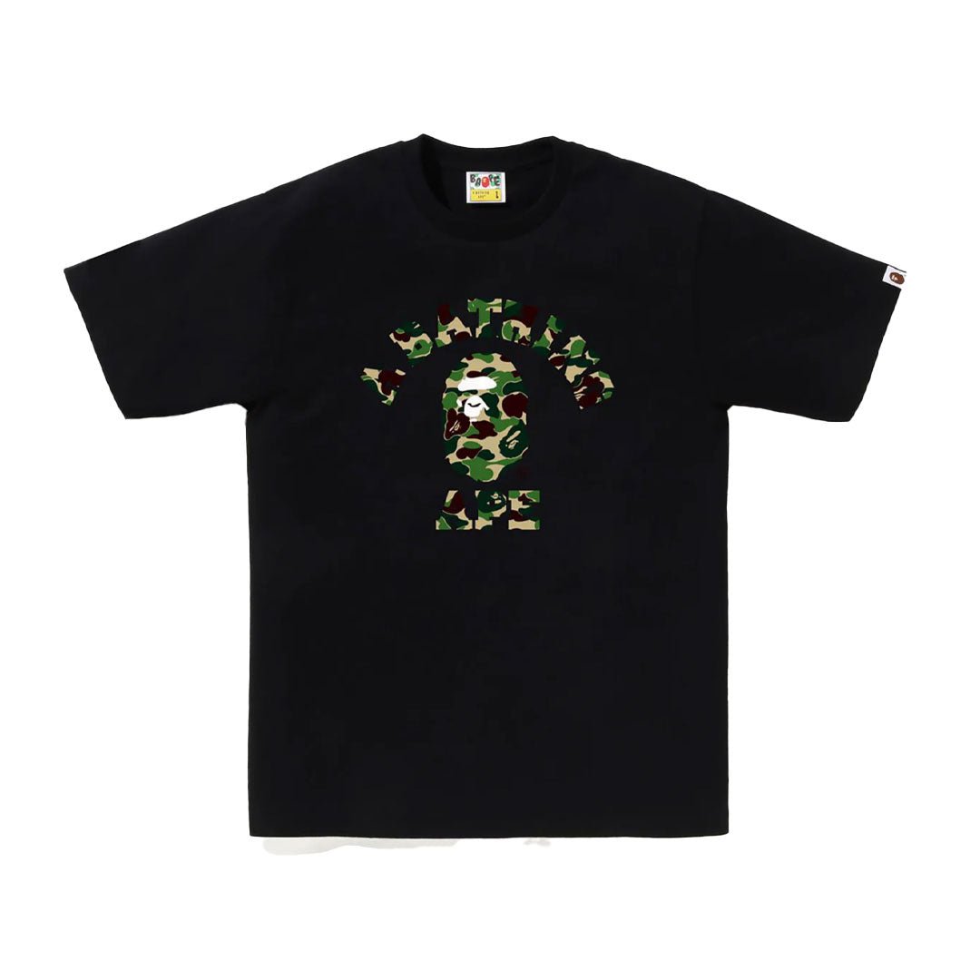 BAPE ABC Camo College Tee Black by Bape - NWAHype 1 for streetwear T-Shirts in USA