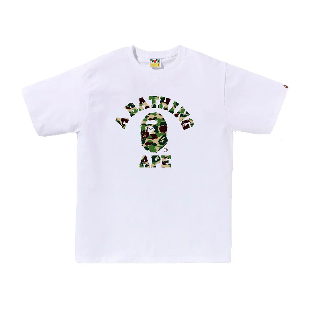 BAPE ABC Camo College Tee White by Bape - NWAHype 1 for streetwear T-Shirts in USA