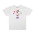 BAPE ABC Rainbow College Tee White by Bape - NWAHype 1 for streetwear T-Shirts in USA