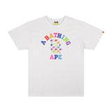 BAPE ABC Rainbow College Tee White by Bape - NWAHype 1 for streetwear T-Shirts in USA