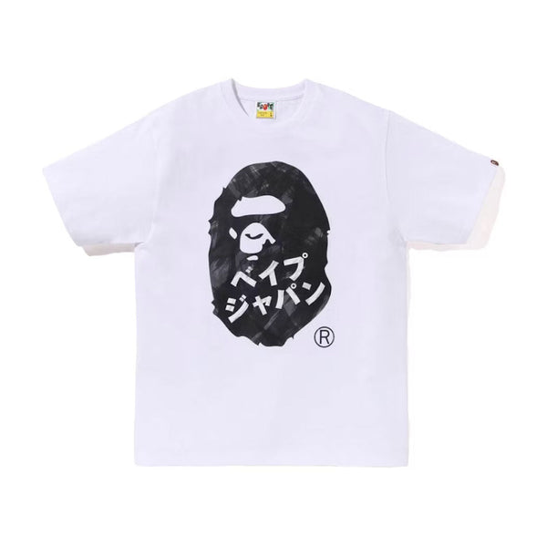 BAPE Ape Head Ink Painting Tee White by Bape - NWAHype 1 for streetwear T-Shirts in USA
