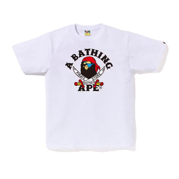 BAPE Ape Pirate Tee White by Bape - NWAHype 1 for streetwear T-Shirts in USA