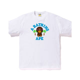 BAPE Baby Milo Summer College White Tee by Bape - NWAHype 1 for streetwear T-Shirts in USA