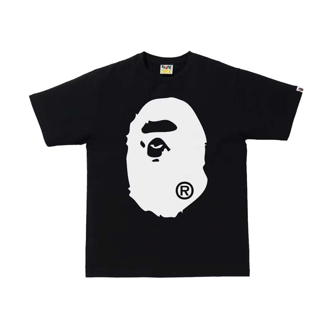 BAPE Bicolor Big Ape Head Tee Black by Bape - NWAHype No.1 for streetwear T-Shirts in USA