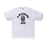 BAPE Check College Tee White/Black by Bape - NWAHype 1 for streetwear T-Shirts in USA