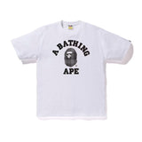BAPE Check College Tee White/Black by Bape - NWAHype 1 for streetwear T-Shirts in USA
