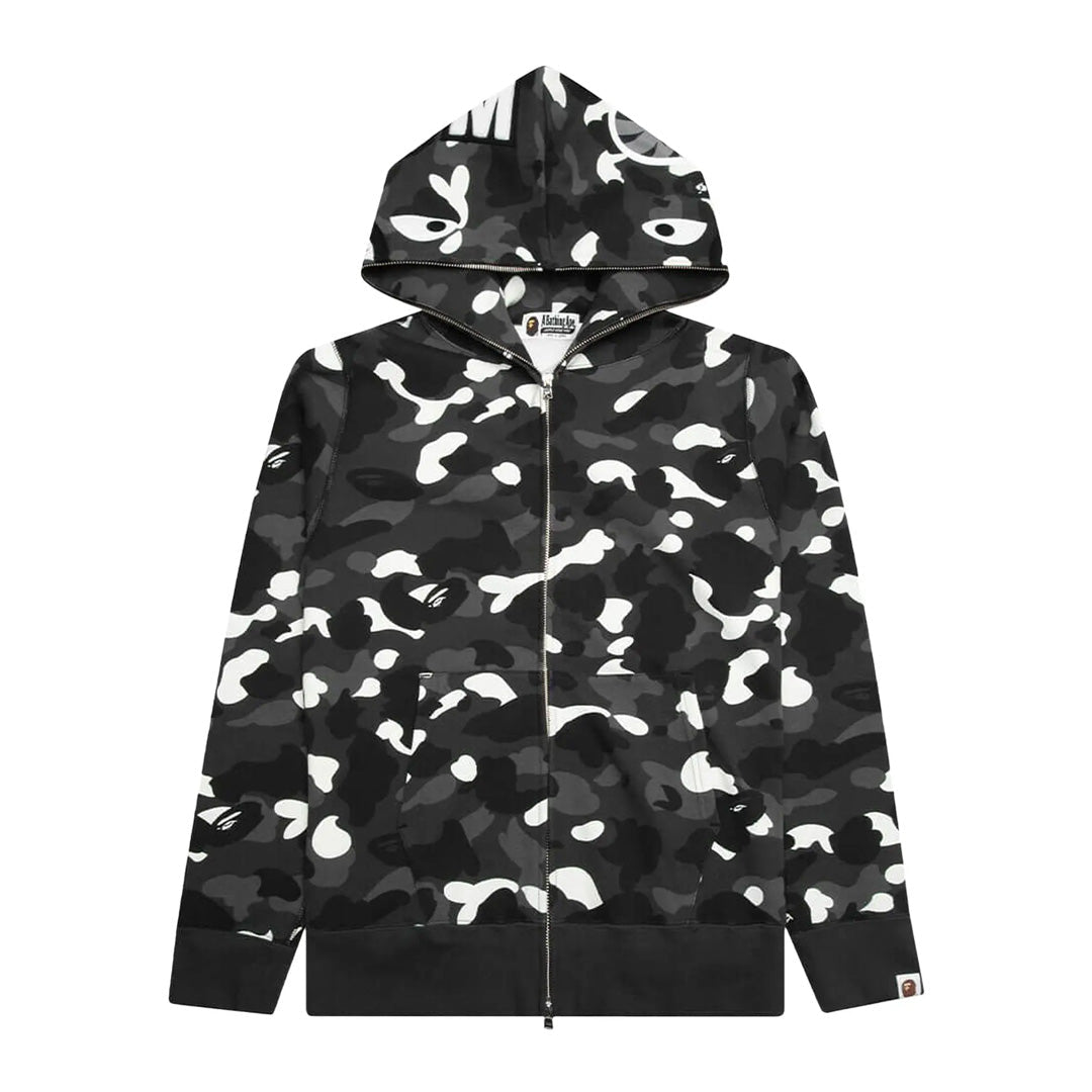 BAPE City Camo Shark Full Zip Hoodie 'Black' by Bape - NWAHYPE No.1 for streetwear Hoodies in USA