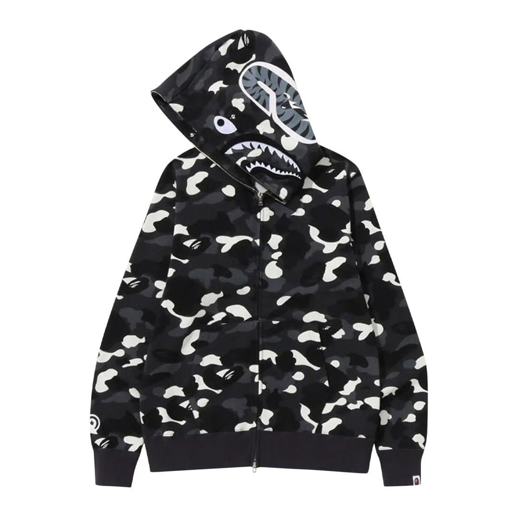 BAPE City Camo Shark Full Zip Hoodie 'Black' by Bape - NWAHYPE No.1 for streetwear Hoodies in USA