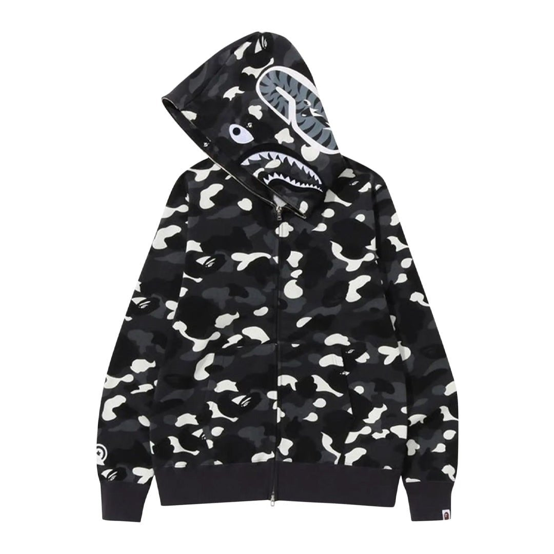 BAPE City Camo Shark Full Zip Hoodie 'Black' by Bape - NWAHYPE No.1 for streetwear Hoodies in USA