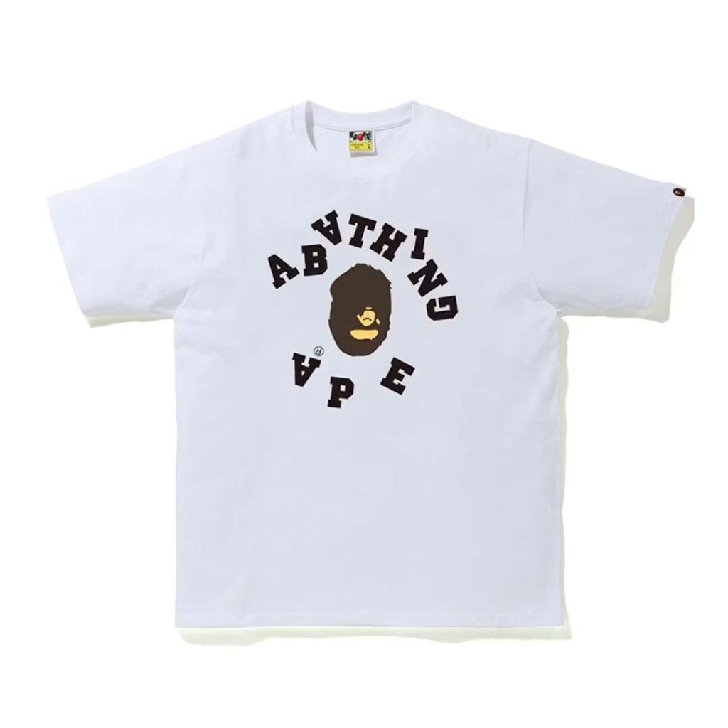 Bape College Broken Tee White by Bape - NWAHYPE No.1 for streetwear T-Shirts in USA