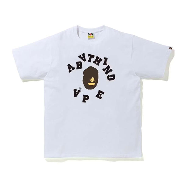 Bape College Broken Tee White by Bape - NWAHYPE No.1 for streetwear T-Shirts in USA