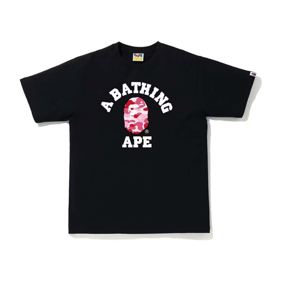 BAPE College Camo Black Pink Tee by Bape - NWAHYPE No.1 for streetwear T-Shirts in USA