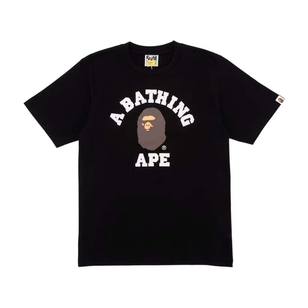 BAPE College Tee Black by Bape - NWAHype No.1 for streetwear T-Shirts in USA