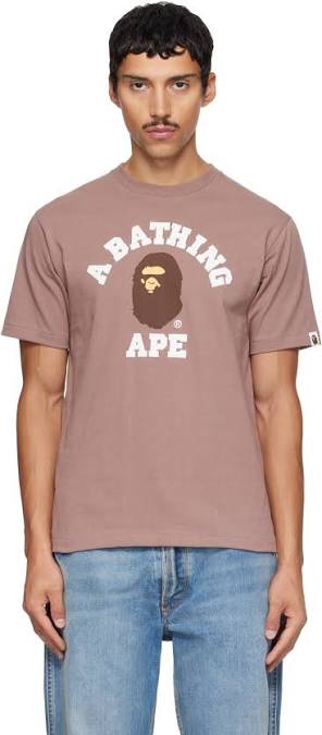 Bape College Tee Brown by Bape - NWAHYPE No.1 for streetwear T-Shirts in USA