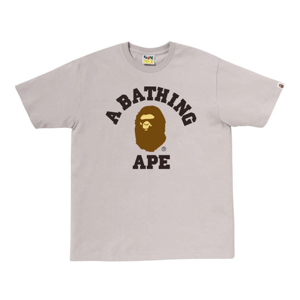 Bape College Tee Light Grey by Bape - NWAHYPE No.1 for streetwear T-Shirts in USA
