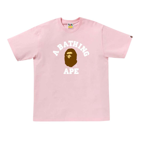Bape College Tee Pink by Bape - NWAHYPE No.1 for streetwear T-Shirts in USA