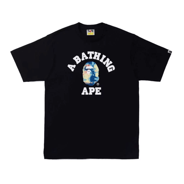 Bape College Tie Dye Tee Black Multi by Bape - NWAHYPE No.1 for streetwear T-Shirts in USA