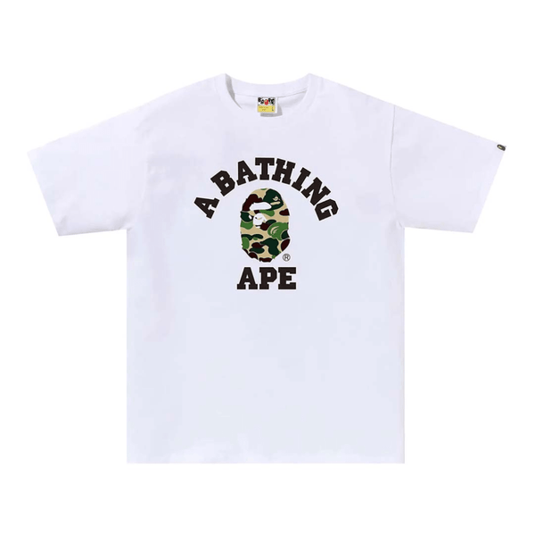 Bape College White Green Black Tee by Bape - NWAHYPE No.1 for streetwear T-Shirts in USA