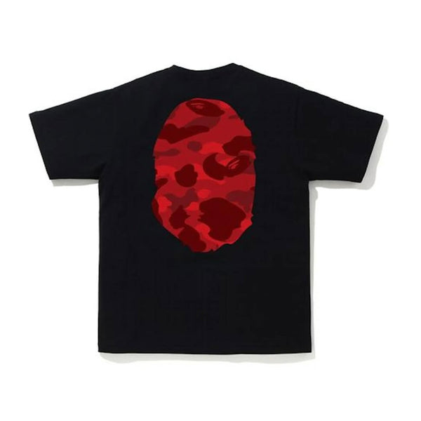 Bape Color Camo Big Ape Head Tee Black Red by Bape - NWAHYPE No.1 for streetwear T-Shirts in USA