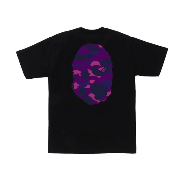 BAPE Color Camo Big Ape Head Tee Black/Purple by Bape - NWAHype 1 for streetwear T-Shirts in USA