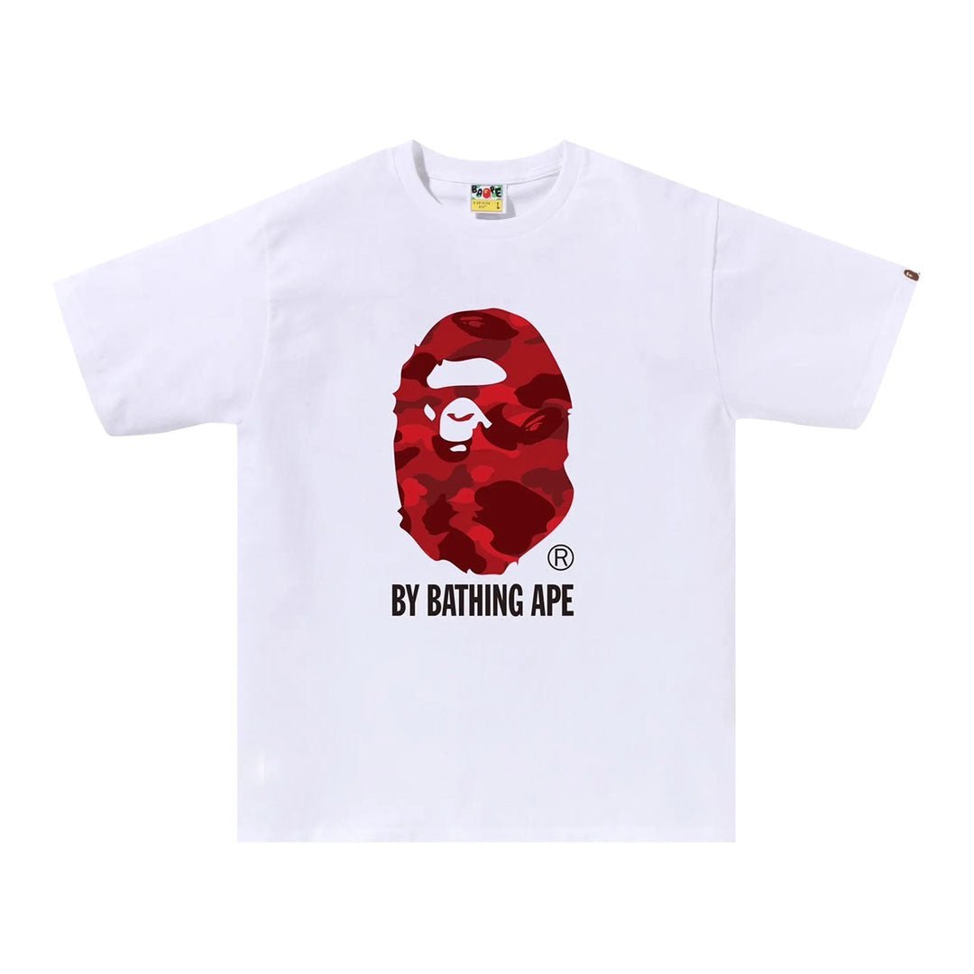 BAPE Color Camo By Bathing Ape Tee 'White/Red' by Bape - NWAHype 1 for streetwear T-Shirts in USA